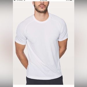 Lululemon white vent tshirt size M
